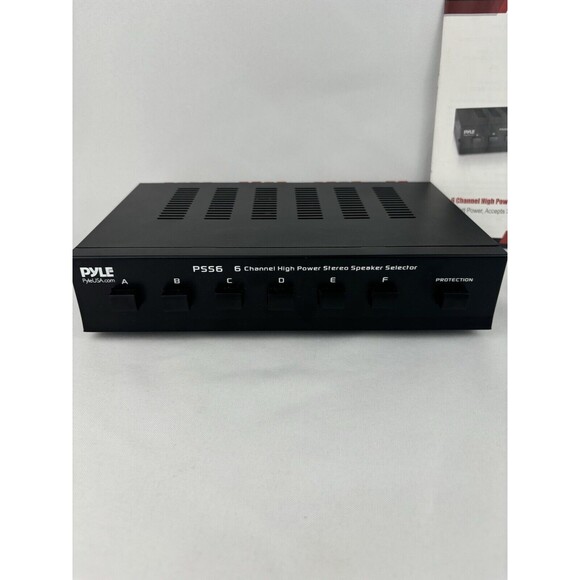 Pyle PSS6 6-Channel High Power Stereo Speaker Control Center Selector Read - Picture 2 of 9